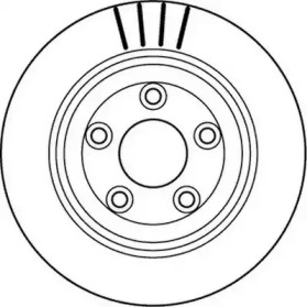 Тормозной диск JURID для JAGUAR S-TYPE (X200) 2.7 D