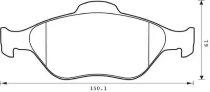 Запчасти для ТО JURID для MAZDA 121 III (JASM, JBSM) 1.8 D