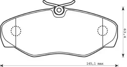 Тормозные колодки JURID для NISSAN PRIMASTAR Фургон (X83) 2.0