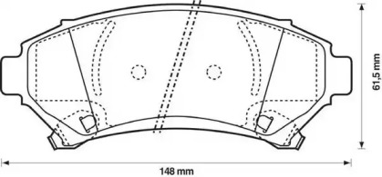 Запчасти для ТО JURID для CHEVROLET IMPALA седан 3.8 V6