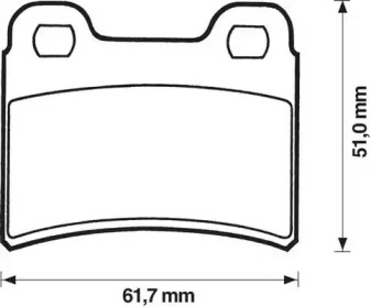 Дисковой тормозной механизм JURID для KIA SHUMA (FB) 1.8 i 16V