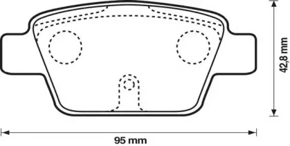 Тормозные колодки JURID для FIAT STILO Multi Wagon (192_) 1.9 JTD