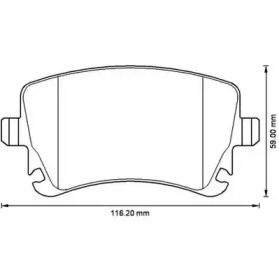 Дисковой тормозной механизм JURID для VW TRANSPORTER VI c бортовой платформой/ходовая часть (SFD, SFE 2.0 TDI