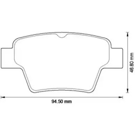 Тормозные колодки JURID для PEUGEOT 207 CC (WD_) 1.6 16V Turbo