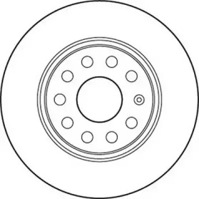 Тормозной диск JURID для VW GOLF VI (5K1) 1.6 BiFuel