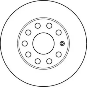 Тормозной диск JURID для VW CADDY III Variant (2KB, 2KJ, 2CB, 2CJ) 1.6