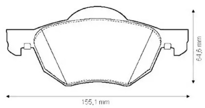 Тормозные колодки JURID для HONDA ACCORD VII Tourer (CM, CN) 2.4 (CM2)