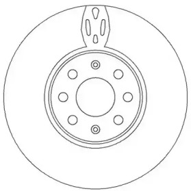Тормозной диск JURID для OPEL CORSA D 1.3 CDTI