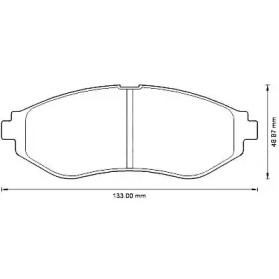 Тормозные колодки JURID для CHEVROLET KALOS 1.2