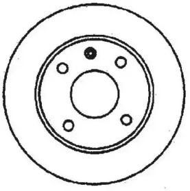 Тормозной диск JURID для VW GOLF II (19E, 1G1) 1.8 i Cat Syncro