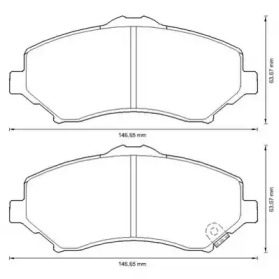 Тормозные колодки JURID для DODGE JOURNEY 2.4 ECO+