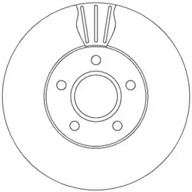 Тормозной диск JURID для FORD GRAND C-MAX (DXA/CB7, DXA/CEU) 1.6 Ti