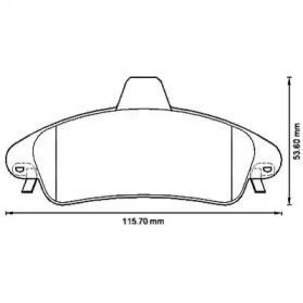 Запчасти для ТО JURID для FORD COUGAR (EC_) 2.5 V6 24V
