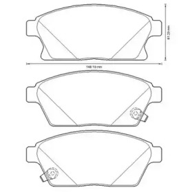 Дисковой тормозной механизм JURID для CHEVROLET CRUZE Station Wagon (J308) 1.4
