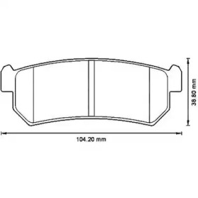 Тормозные колодки JURID для CHEVROLET NUBIRA седан 2.0 D