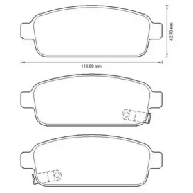 Дисковой тормозной механизм JURID для CHEVROLET CRUZE Station Wagon (J308) 1.4
