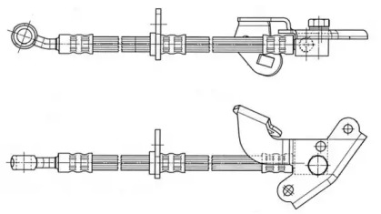 тормозные шланги JURID для HONDA JAZZ II (GD_, GE3, GE2) 1.3 (GD1)