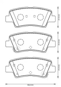 Дисковой тормозной механизм JURID для KIA CEE'D (JD) 1.4 MPI