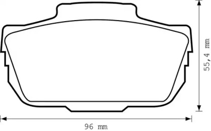 Дисковой тормозной механизм JURID для SAAB 96 1.5 V4