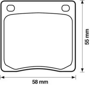 Дисковой тормозной механизм JURID для NISSAN CHERRY (E10) I 1.0