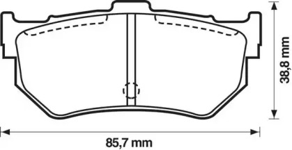 Дисковой тормозной механизм JURID для HONDA ACCORD II Hatchback (AC, AD) 1.8 EX (AD)