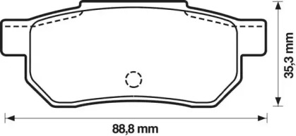 Тормозные колодки JURID для HONDA PRELUDE III (BA) 2.0 i EX 16V (BA2)