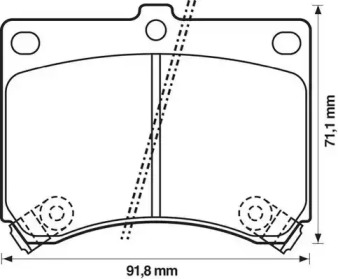 Дисковой тормозной механизм JURID для MAZDA 323 S IV (BG) 1.8 16V Turbo 4WD