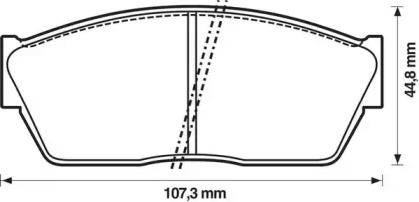 Тормозные колодки JURID для HONDA CRX I (AF, AS) 1.5 i (AF)