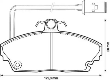 Дисковой тормозной механизм JURID для HONDA LEGEND I (HS, KA) 2.5 i (HS)