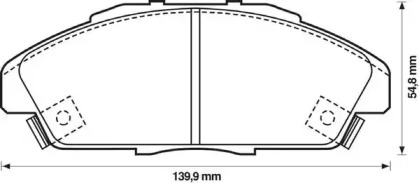 Запчасти для ТО JURID для HONDA ACCORD IV (CB) 2.2 i 16V (CB7)