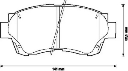 Запчасти для ТО JURID для LEXUS ES (VCV10_, VZV21_) 300 (MCV10_, VCV10_)