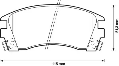 Дисковой тормозной механизм JURID для NISSAN SUNNY III Traveller (Y10) 2.0 D