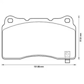 Дисковой тормозной механизм JURID для SUBARU IMPREZA седан (GD) 2.0 WRX STi AWD (GDB)