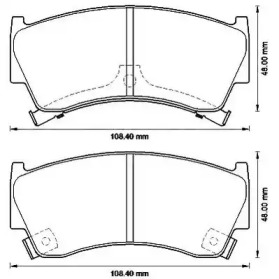 Тормозные колодки JURID для NISSAN SUNNY III Liftback (N14) 1.6 i
