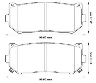 Дисковой тормозной механизм JURID для KIA SHUMA (FB) 1.8 i 16V