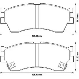 Дисковой тормозной механизм JURID для KIA SHUMA (FB) 1.8 i 16V