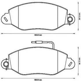 Дисковой тормозной механизм JURID для NISSAN CABSTAR E (TL_, VL_) 125.35, 125.45 (TL0, VL0)