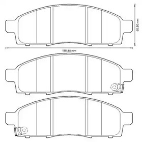 Тормозные колодки JURID для NISSAN NV200 / EVALIA автобус 1.5 dci (M20, M20M)