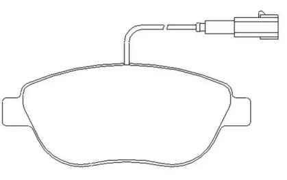 Тормозные колодки JURID для FIAT DOBLO вэн (263_) 1.4