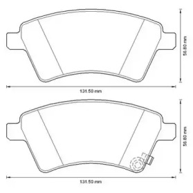 Дисковой тормозной механизм JURID для SUZUKI SX4 (EY, GY) 1.6 VVT 4x4 (RW 416)