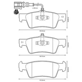 Дисковой тормозной механизм JURID для VW MULTIVAN V (7HM, 7HN, 7HF, 7EF, 7EM, 7EN) 1.9 TDI