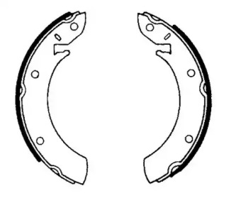 Барабанный тормозной механизм JURID для FORD GRANADA (GU) 2.1 D