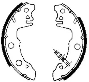 Барабанный тормозной механизм JURID для DACIA 1410 универсал 1.4