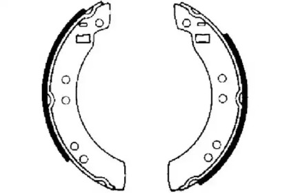 Барабанный тормозной механизм JURID для FORD ESCORT II Turnier 1.1