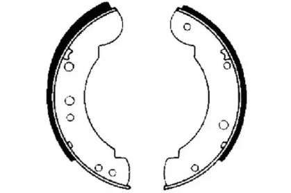 Барабанный тормозной механизм JURID для FORD TRANSIT '55- Фургон 1250 S-2 Klein-LKW