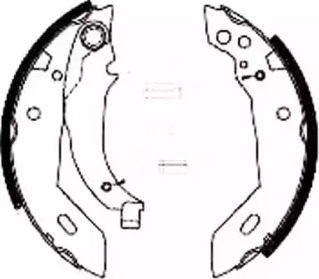 Тормозная колодка / накладка JURID для PEUGEOT 205 I (741A/C) 1.7 Diesel