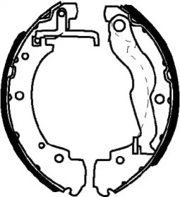 Барабанный тормозной механизм JURID для VW LT 40-55 I c бортовой платформой/ходовая часть (293-909) 2.4 D