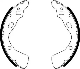 Барабанный тормозной механизм JURID для KIA PRIDE (DA) 1.1 i