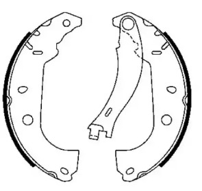 Барабанный тормозной механизм JURID для ALFA ROMEO 146 (930_) 1.7 i.e. 16V (930.B1)