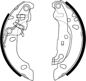 Барабанный тормозной механизм JURID для MAZDA 121 III (JASM, JBSM) 1.8 D